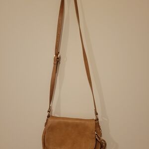 New Women's Antik Kraft brown vegan leather crossbody bag